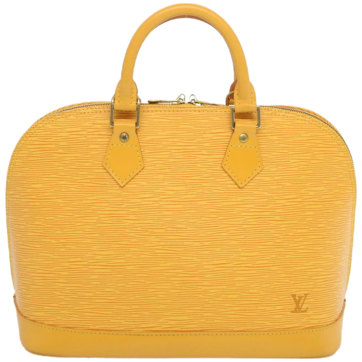 LOUIS VUITTON Epi Alma Hand Bag Tassili Yellow M52149 LV Auth 66314