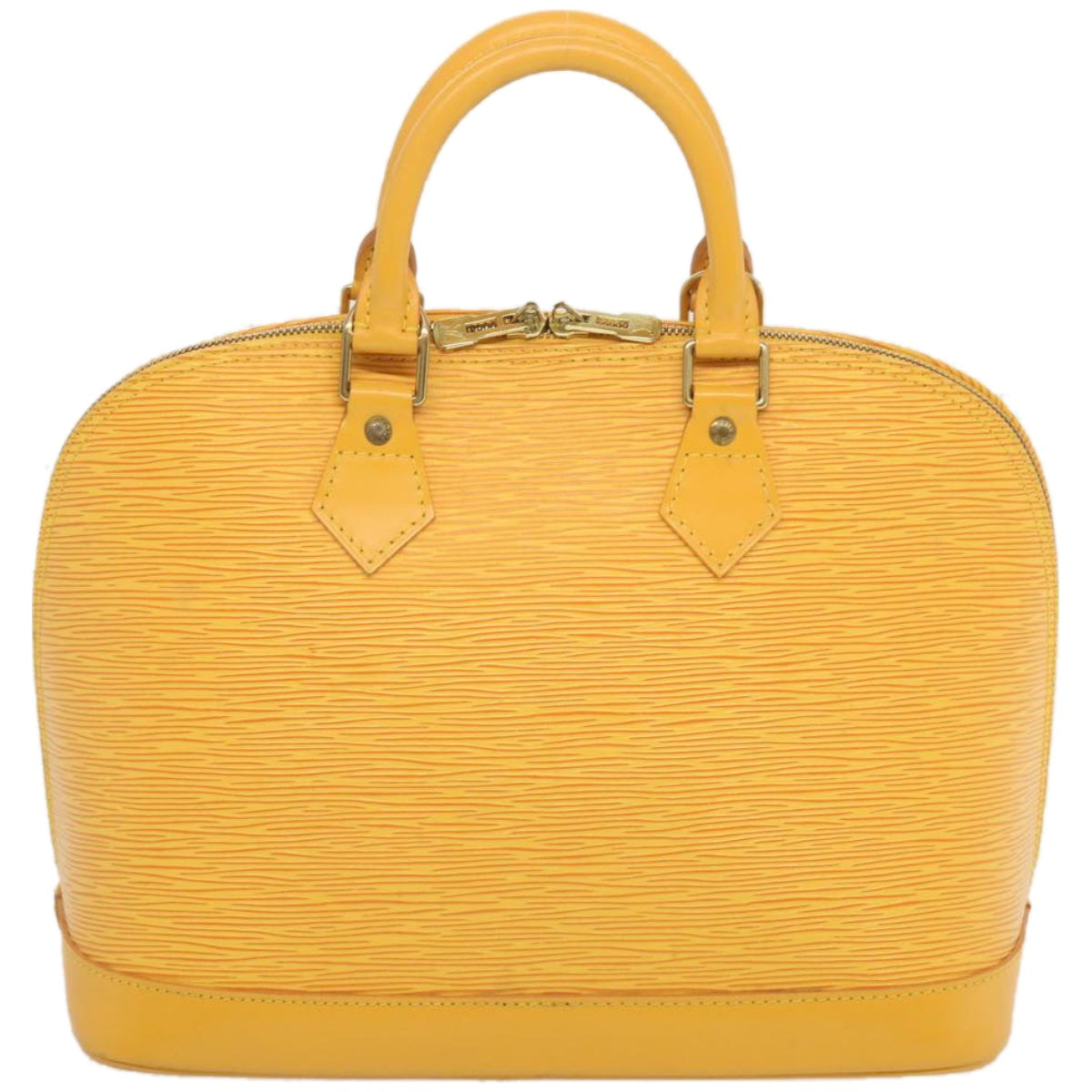 LOUIS VUITTON Epi Alma Hand Bag Tassili Yellow M52149 LV Auth 66314