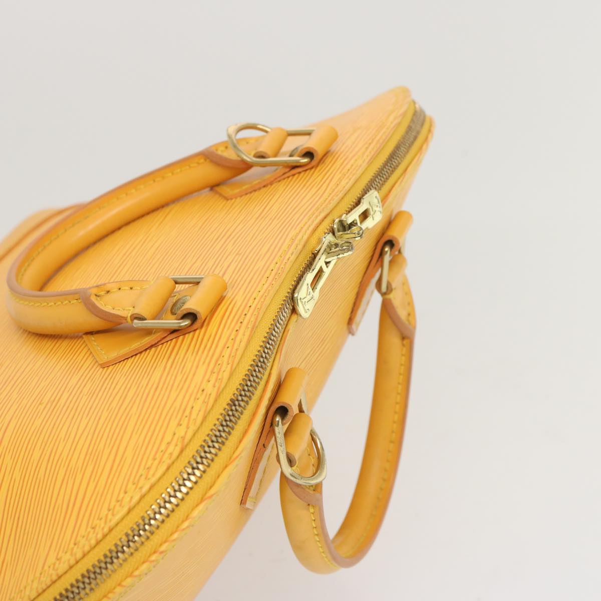 LOUIS VUITTON Epi Alma Hand Bag Tassili Yellow M52149 LV Auth 66314