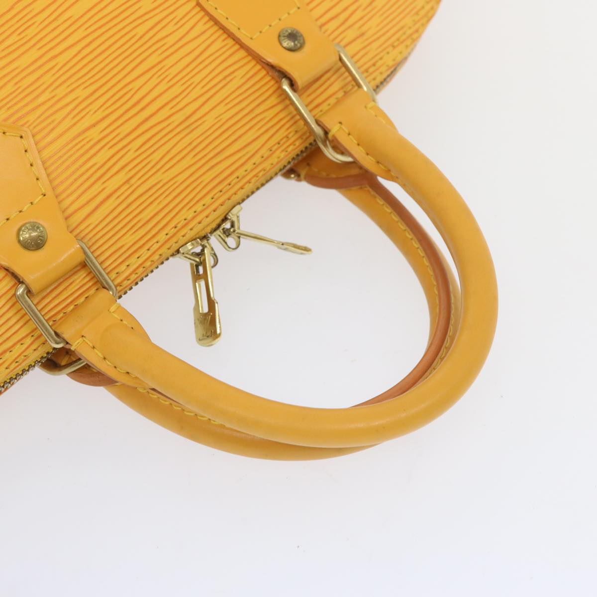 LOUIS VUITTON Epi Alma Hand Bag Tassili Yellow M52149 LV Auth 66314