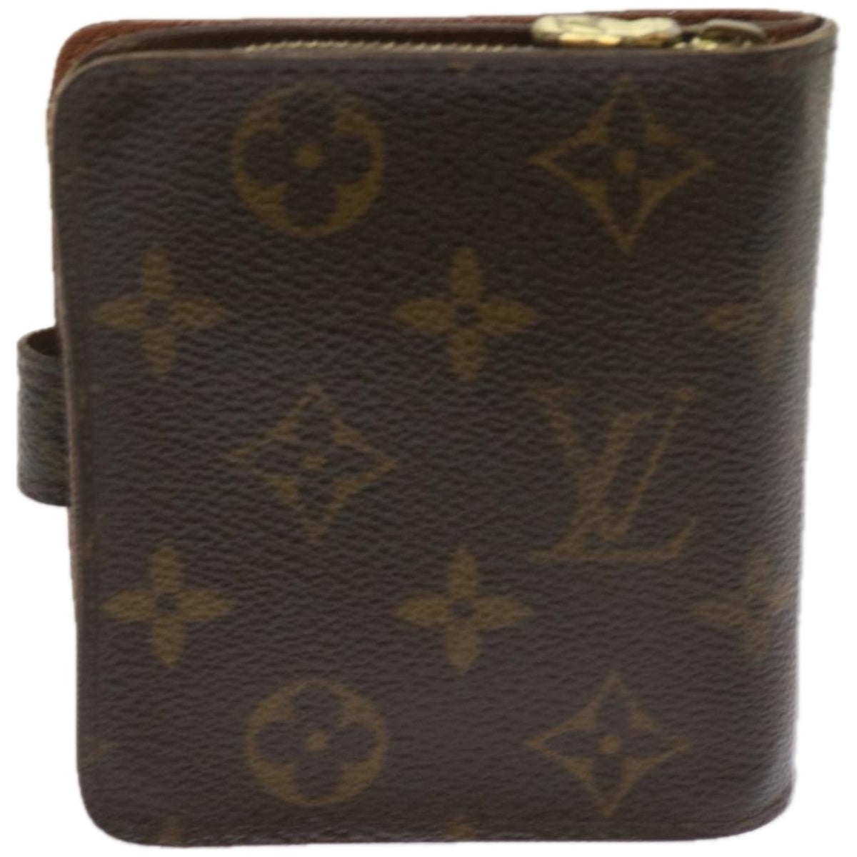 LOUIS VUITTON Monogram Compact Zip Wallet M61667 LV Auth 66318