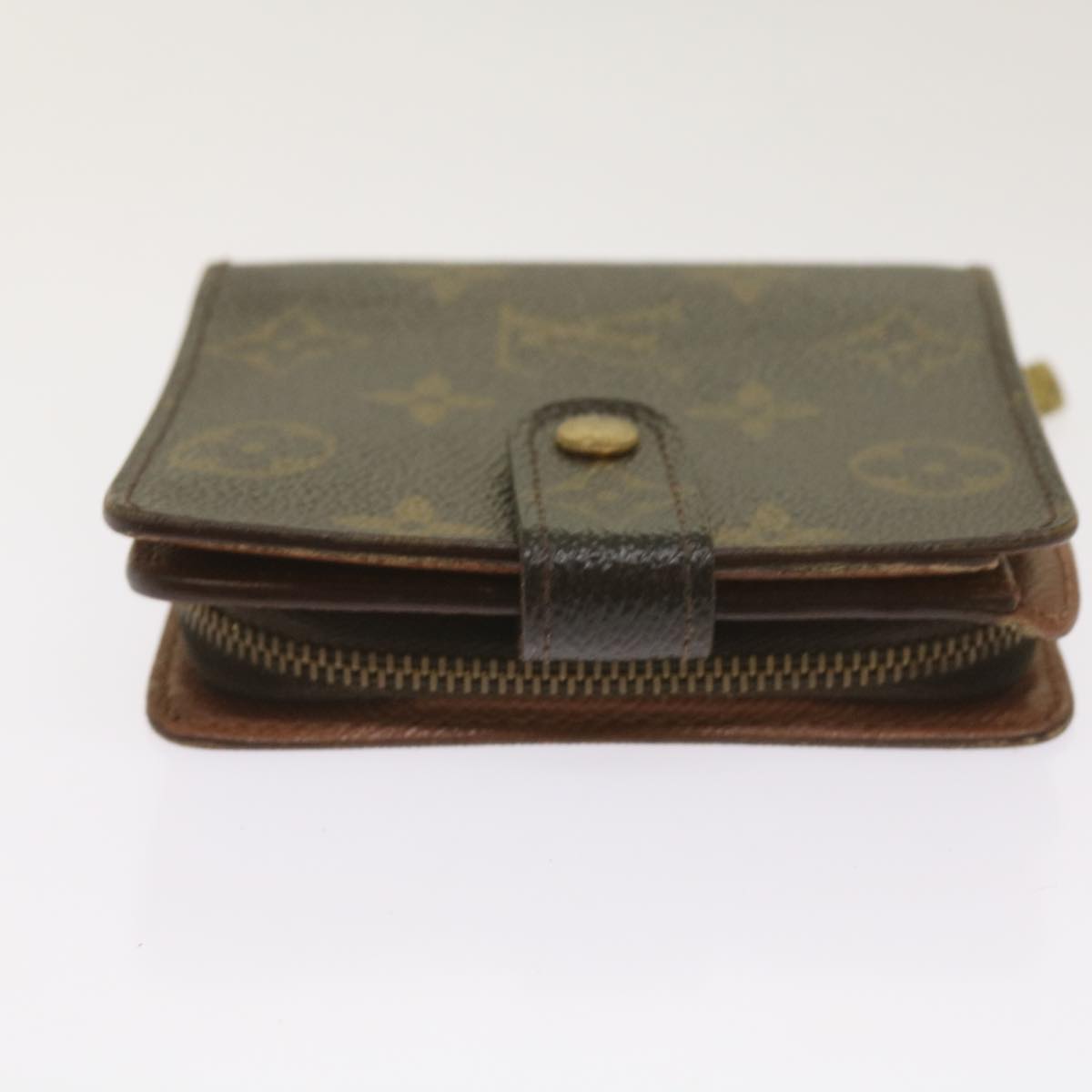 LOUIS VUITTON Monogram Compact Zip Wallet M61667 LV Auth 66318