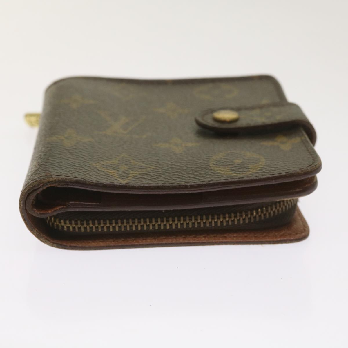 LOUIS VUITTON Monogram Compact Zip Wallet M61667 LV Auth 66318