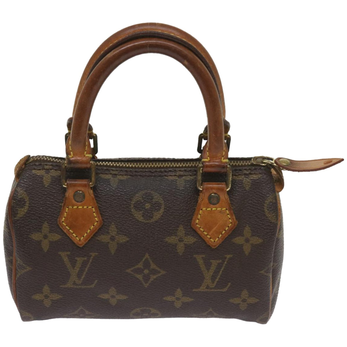 LOUIS VUITTON Monogram Mini Speedy Hand Bag M41534 LV Auth 66329