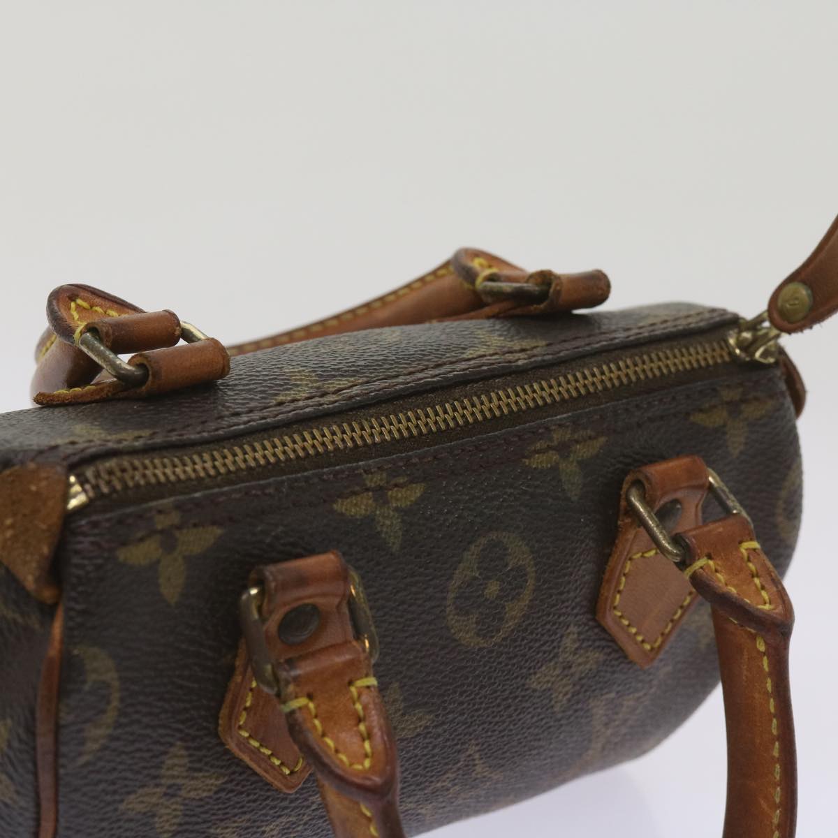 LOUIS VUITTON Monogram Mini Speedy Hand Bag M41534 LV Auth 66329