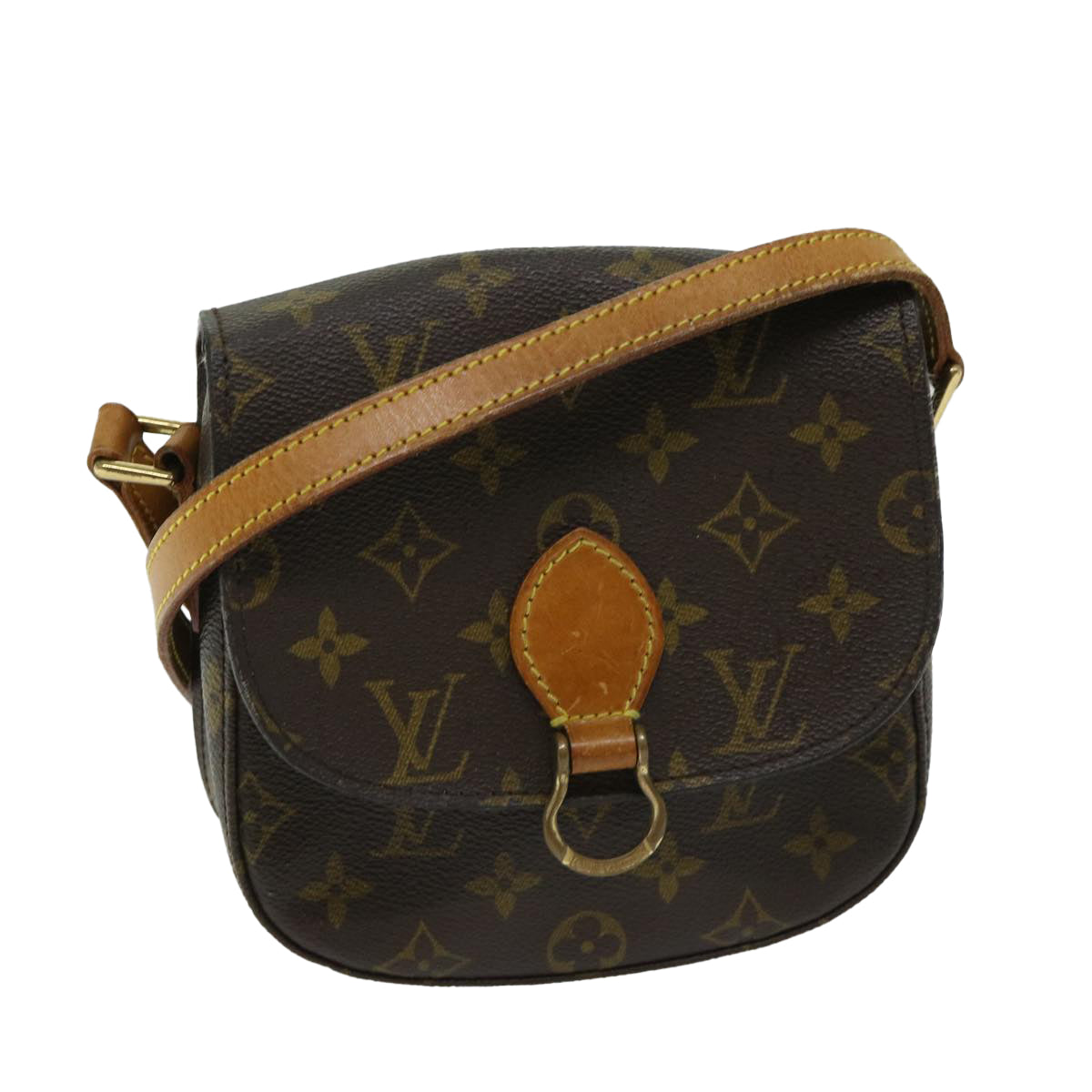 LOUIS VUITTON Monogram Saint Cloud PM Shoulder Bag M51244 LV Auth 66330