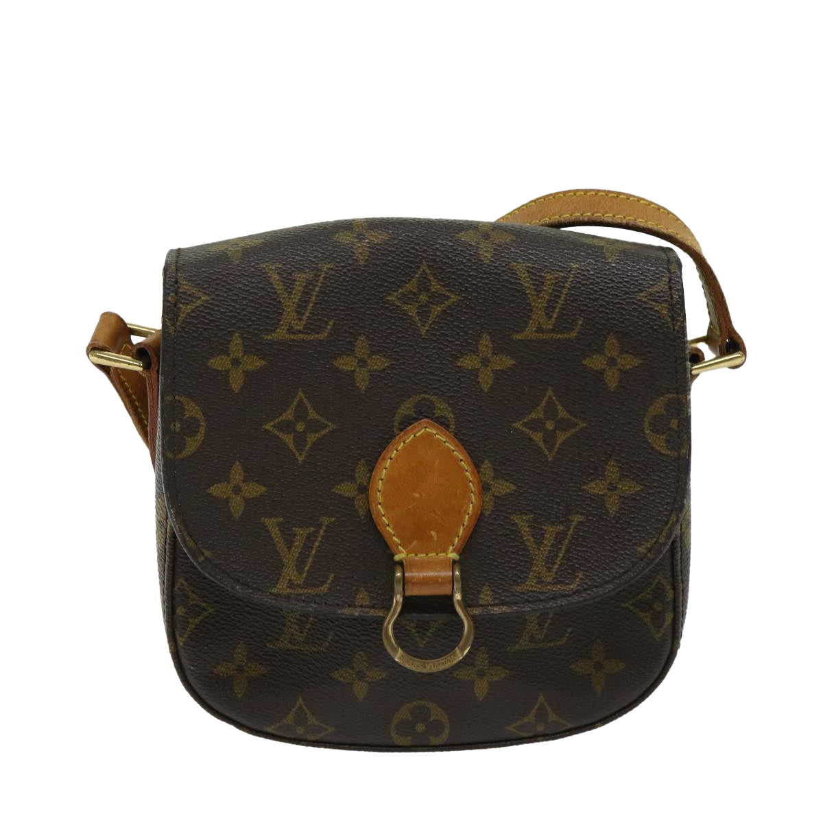 LOUIS VUITTON Monogram Saint Cloud PM Shoulder Bag M51244 LV Auth 66330