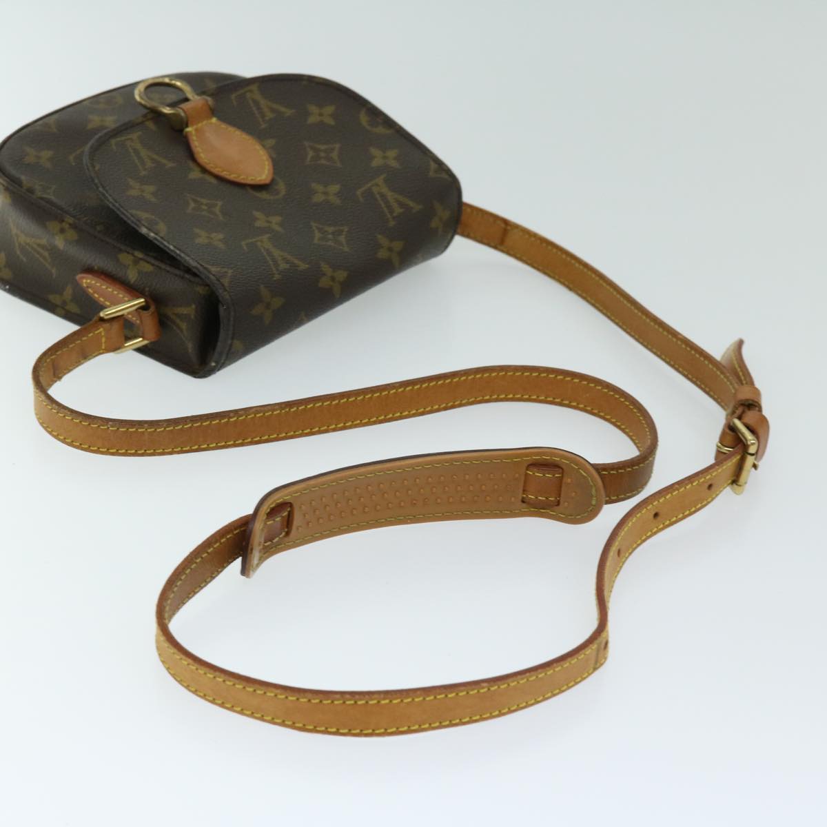 LOUIS VUITTON Monogram Saint Cloud PM Shoulder Bag M51244 LV Auth 66330