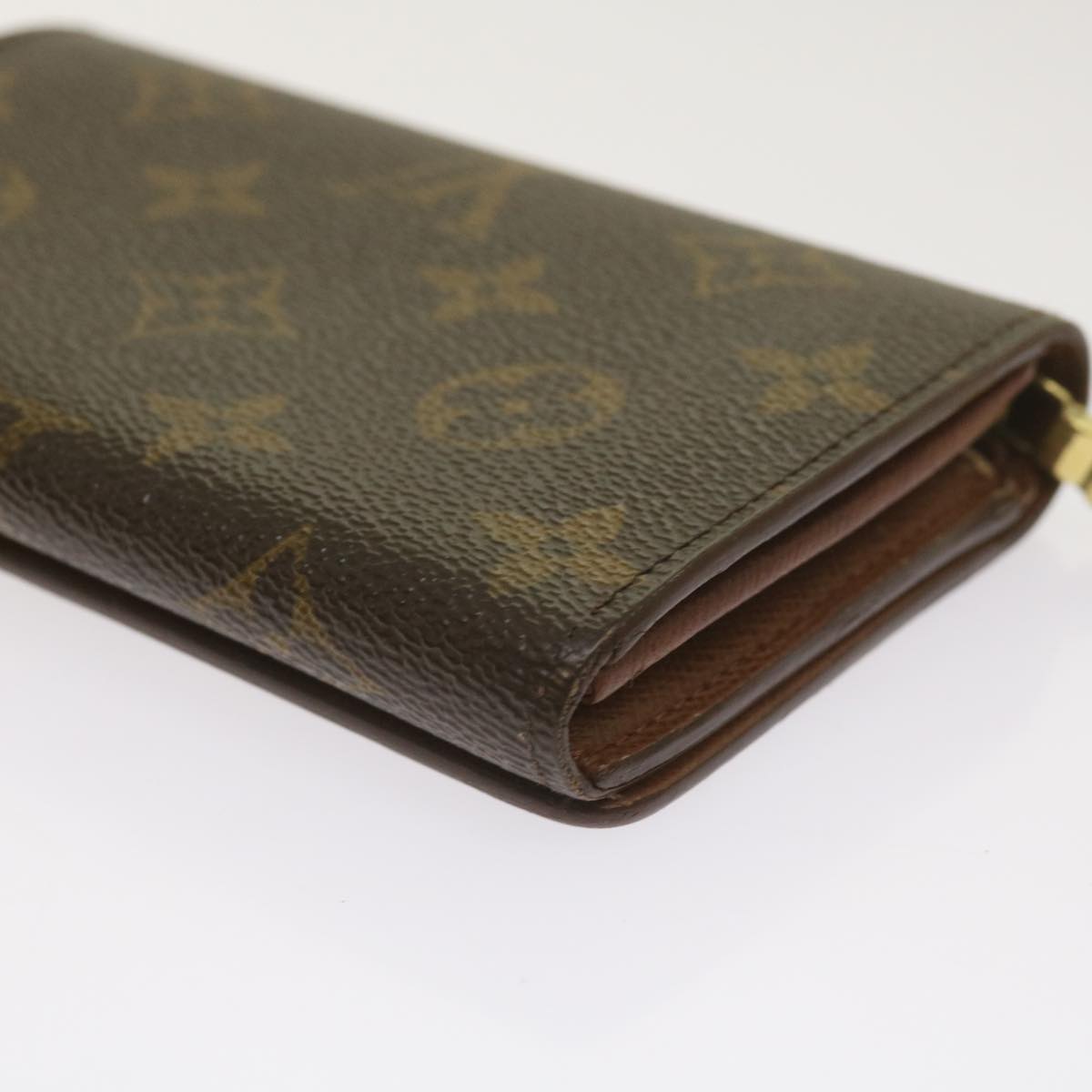 LOUIS VUITTON Monogram Porte Monnaie Billets Tresor Wallet M61730 LV Auth 66334