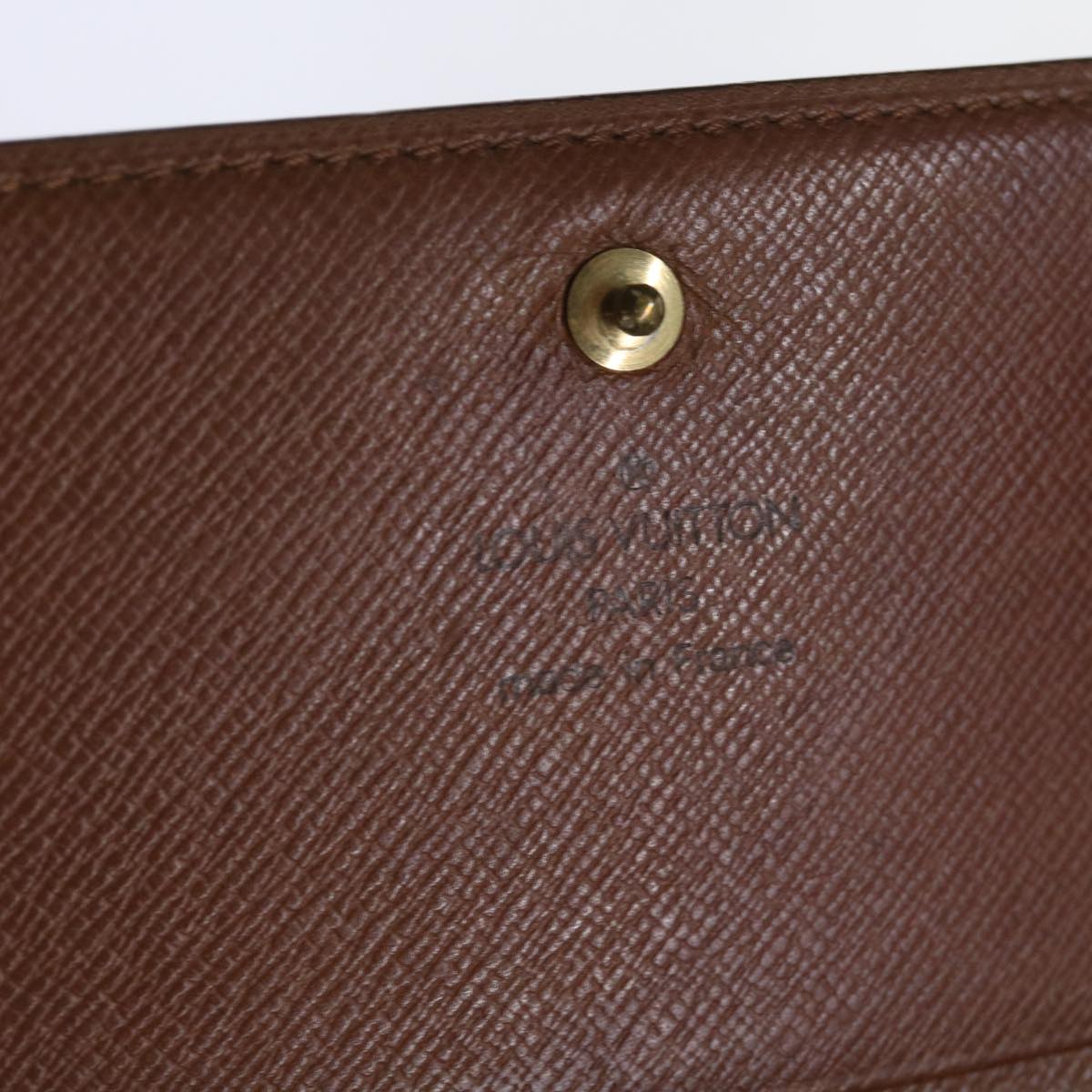 LOUIS VUITTON Monogram Porte Monnaie Billets Tresor Wallet M61730 LV Auth 66334