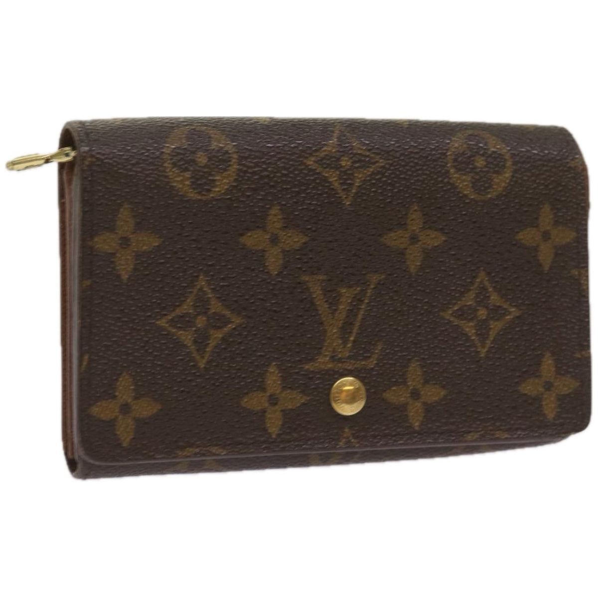 LOUIS VUITTON Monogram Porte Monnaie Billets Tresor Wallet M61730 LV Auth 66334