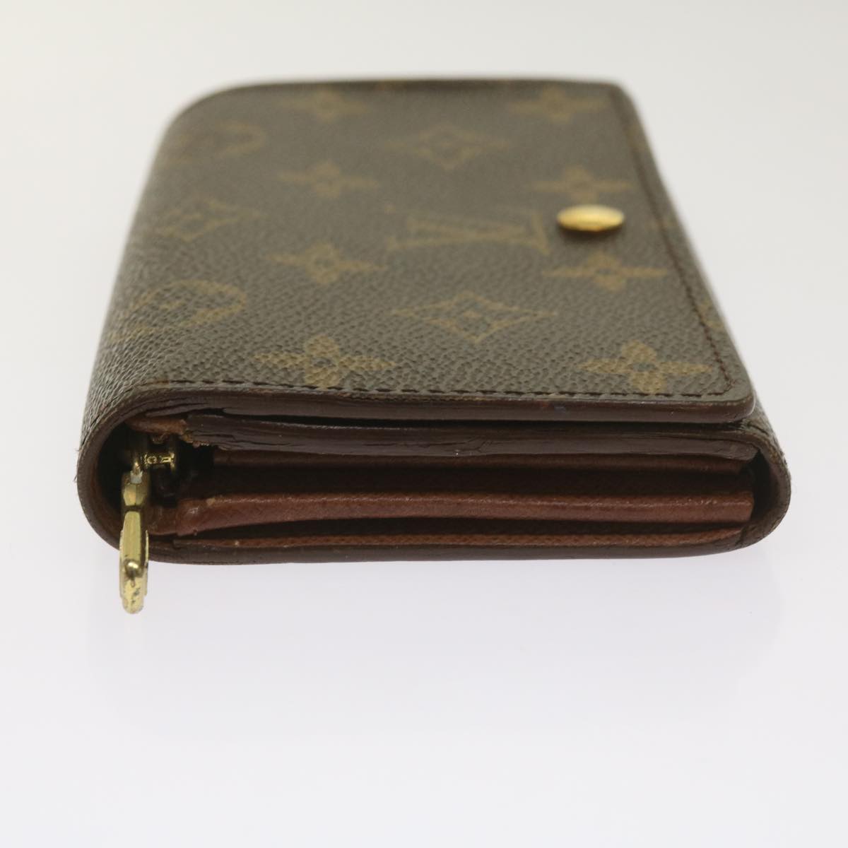 LOUIS VUITTON Monogram Porte Monnaie Billets Tresor Wallet M61730 LV Auth 66334