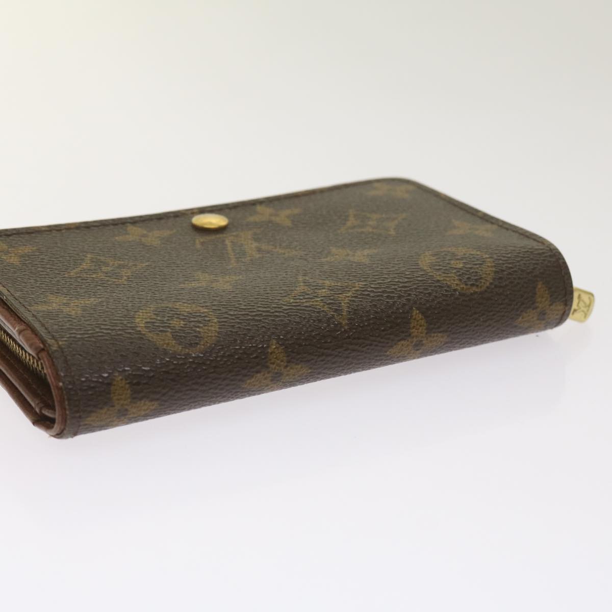 LOUIS VUITTON Monogram Porte Monnaie Billets Tresor Wallet M61730 LV Auth 66334