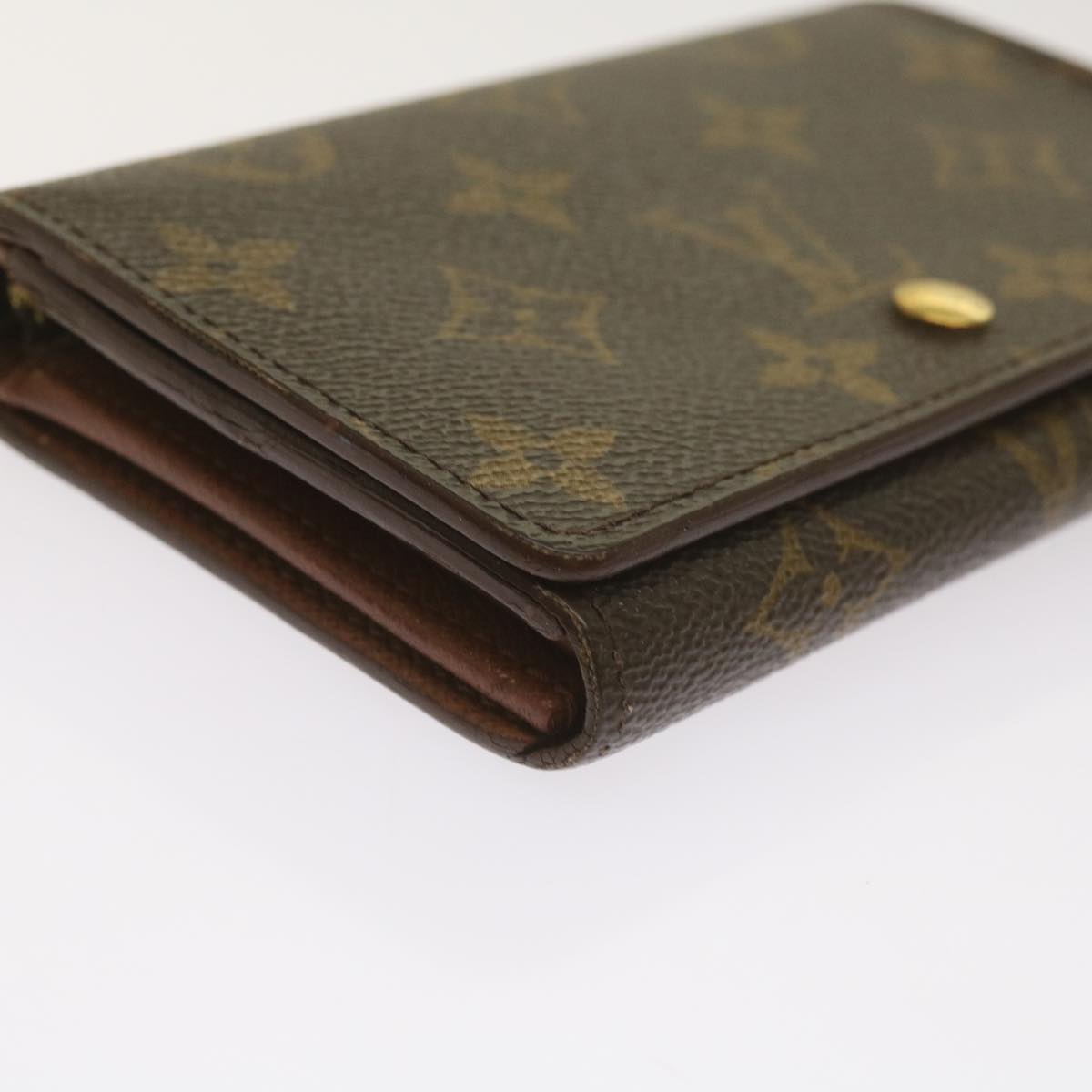 LOUIS VUITTON Monogram Porte Monnaie Billets Tresor Wallet M61730 LV Auth 66334