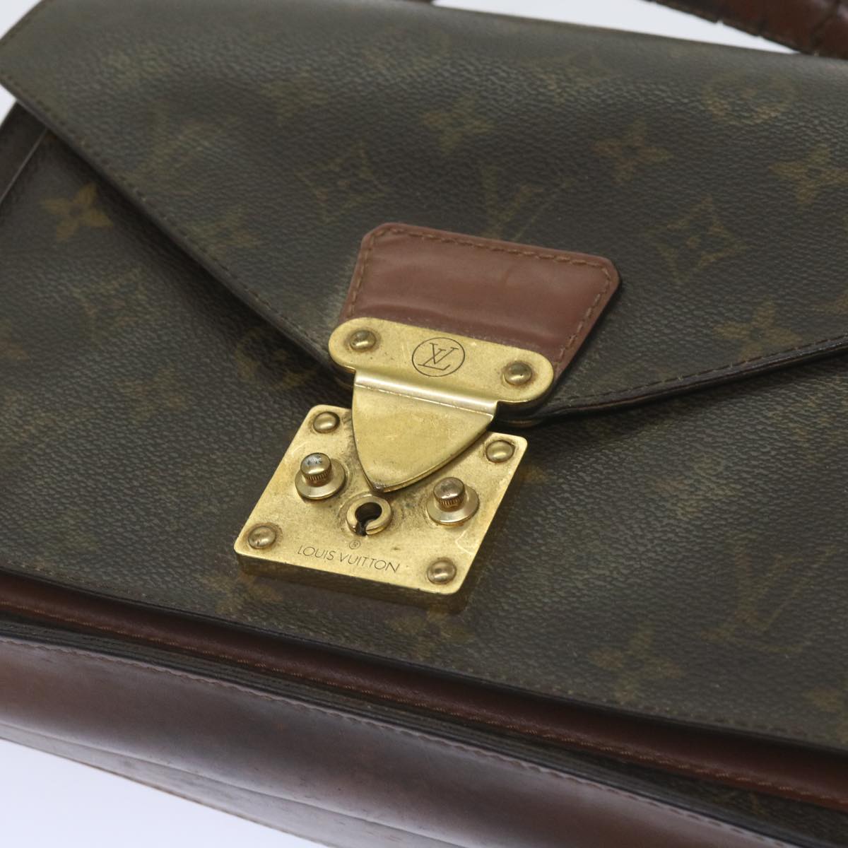 LOUIS VUITTON Monogram Monceau 28 Hand Bag 2way M51185 LV Auth 66350