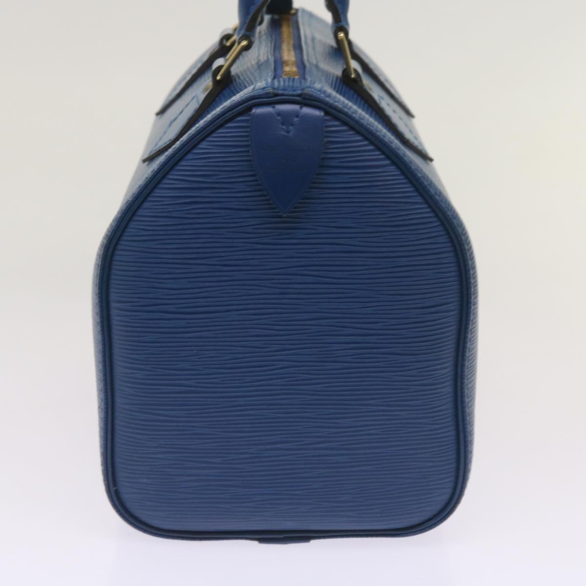 LOUIS VUITTON Epi Speedy 25 Hand Bag Toledo Blue M43015 LV Auth 66353