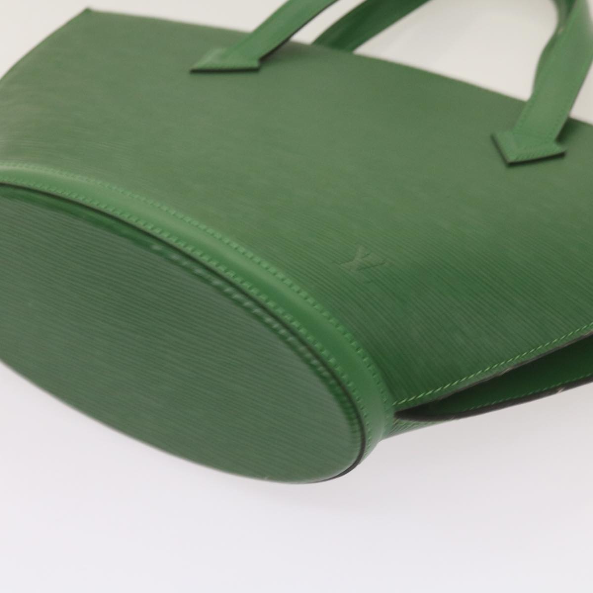 LOUIS VUITTON Epi Saint Jacques Hand Bag Green M52274 LV Auth 66356