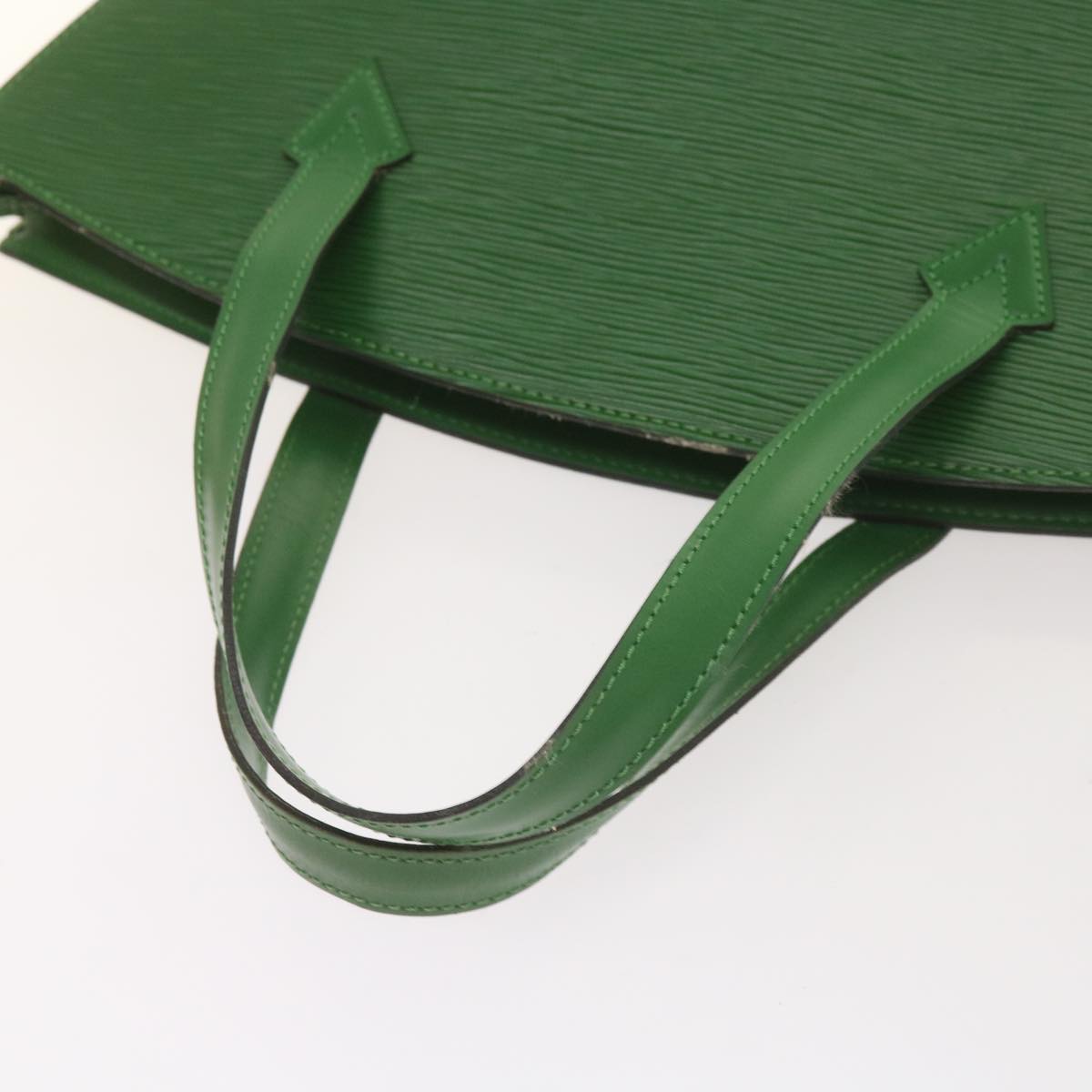 LOUIS VUITTON Epi Saint Jacques Hand Bag Green M52274 LV Auth 66356