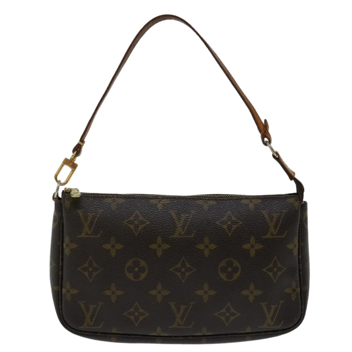 LOUIS VUITTON Monogram Pochette Accessoires Pouch M51980 LV Auth 66405