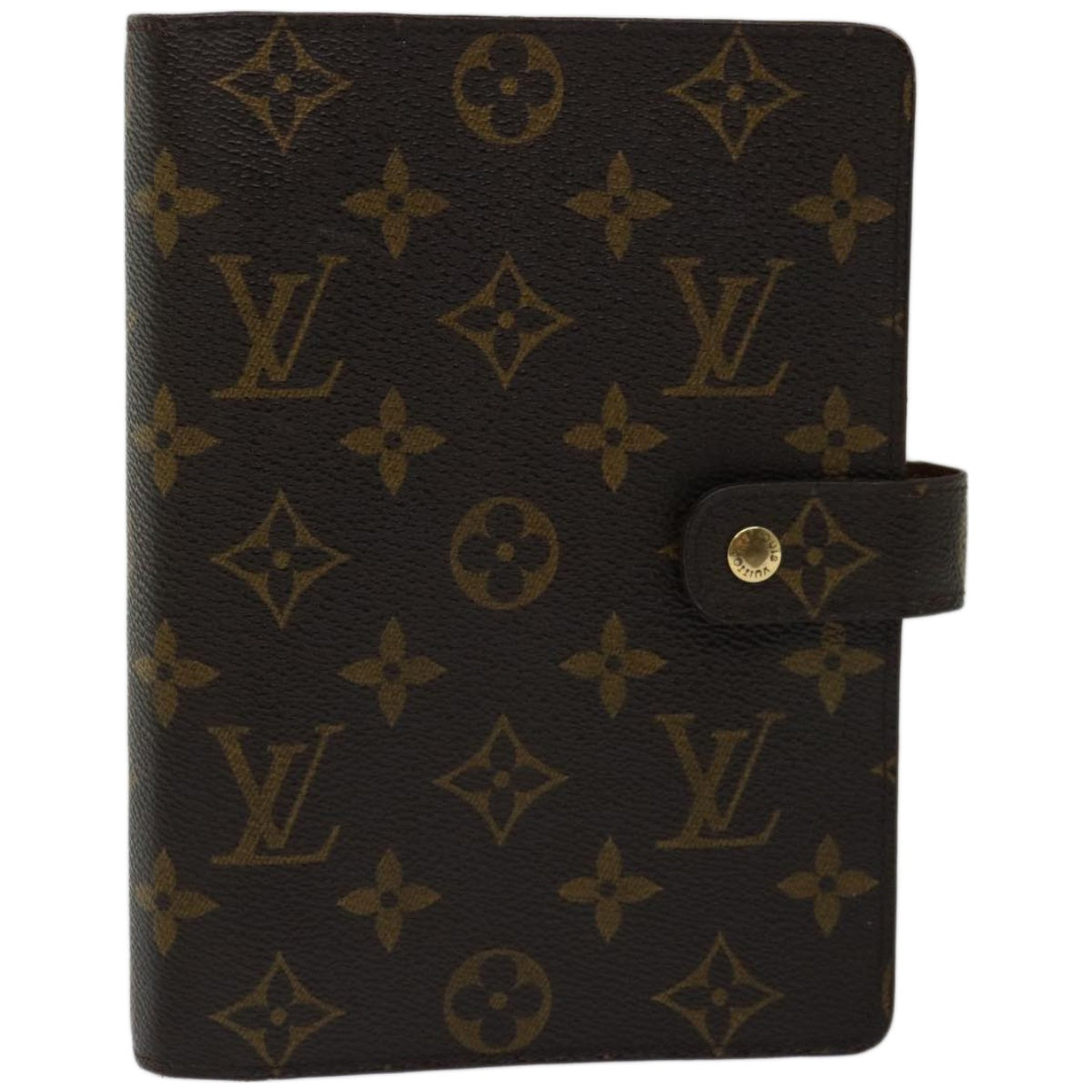 LOUIS VUITTON Monogram Agenda MM Day Planner Cover R20105 LV Auth 66416