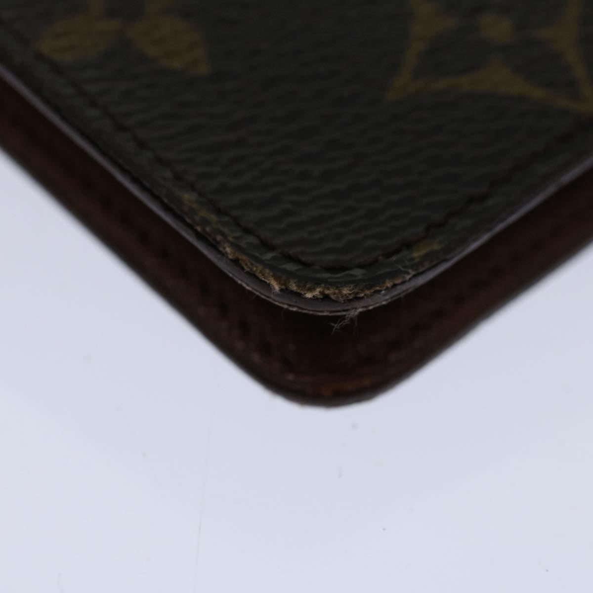 LOUIS VUITTON Monogram Agenda MM Day Planner Cover R20105 LV Auth 66416