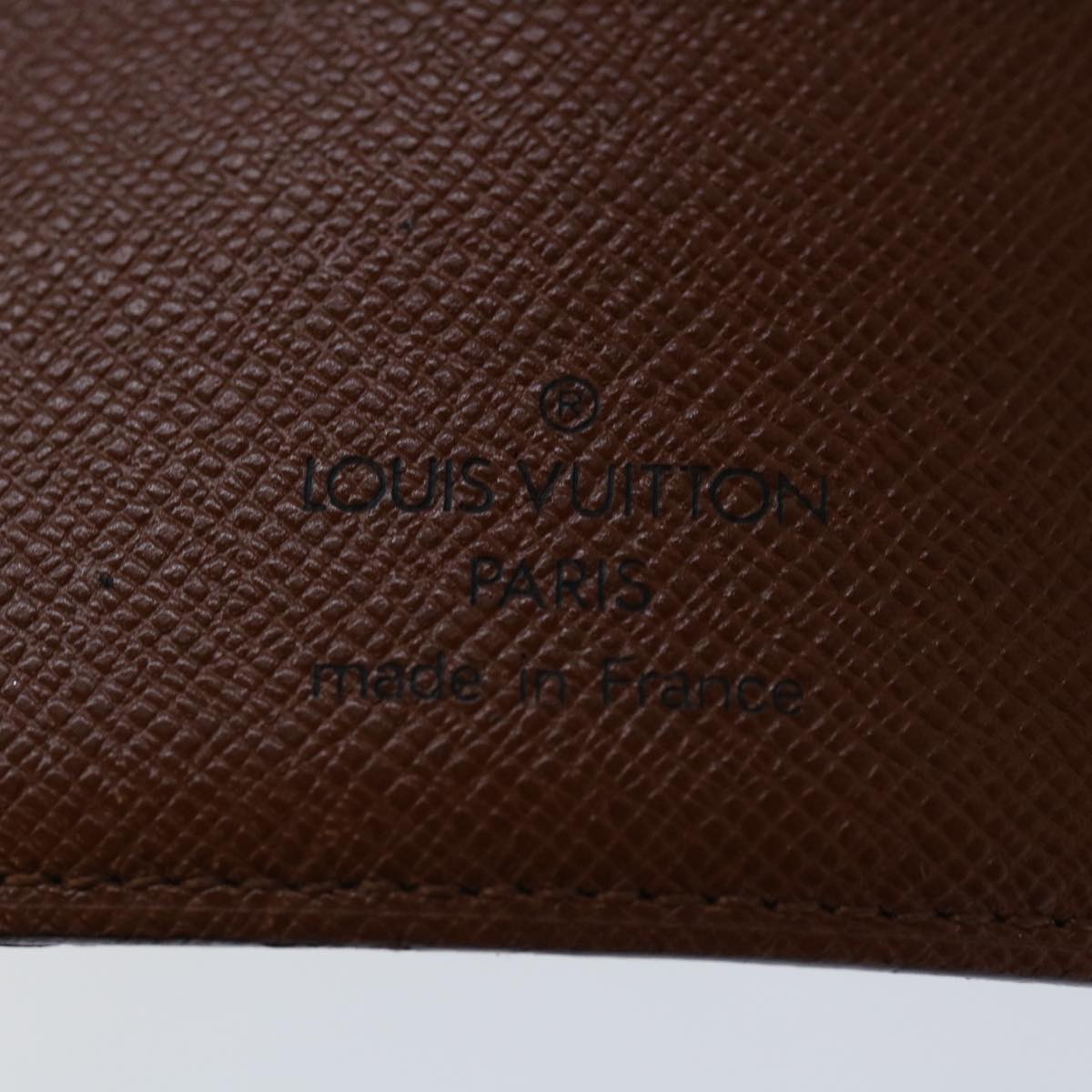 LOUIS VUITTON Monogram Agenda MM Day Planner Cover R20105 LV Auth 66416