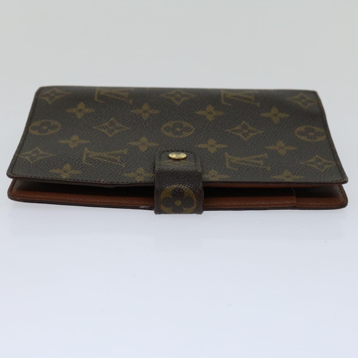 LOUIS VUITTON Monogram Agenda MM Day Planner Cover R20105 LV Auth 66416