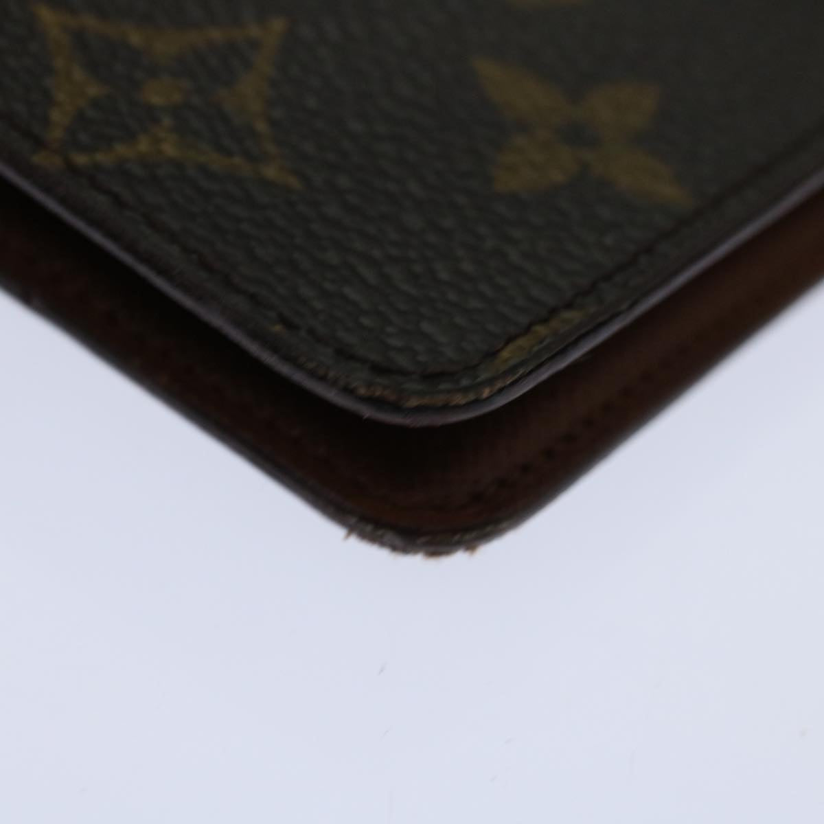 LOUIS VUITTON Monogram Agenda MM Day Planner Cover R20105 LV Auth 66416