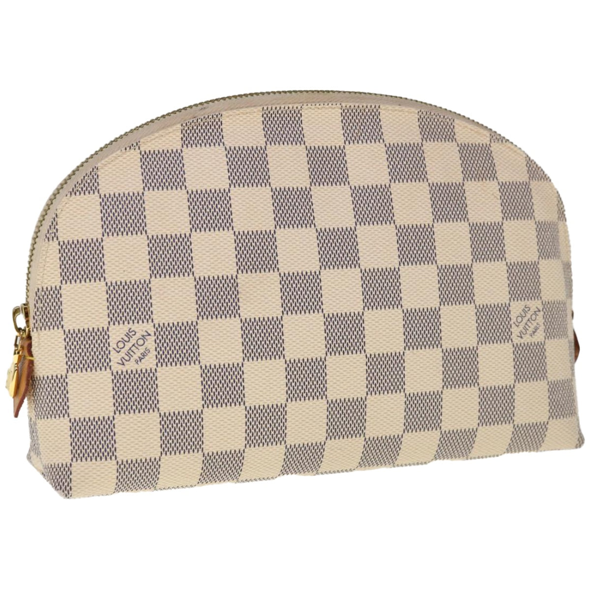 LOUIS VUITTON Damier Azur Pochette Cosmetic GM Pouch N23346 LV Auth 66422