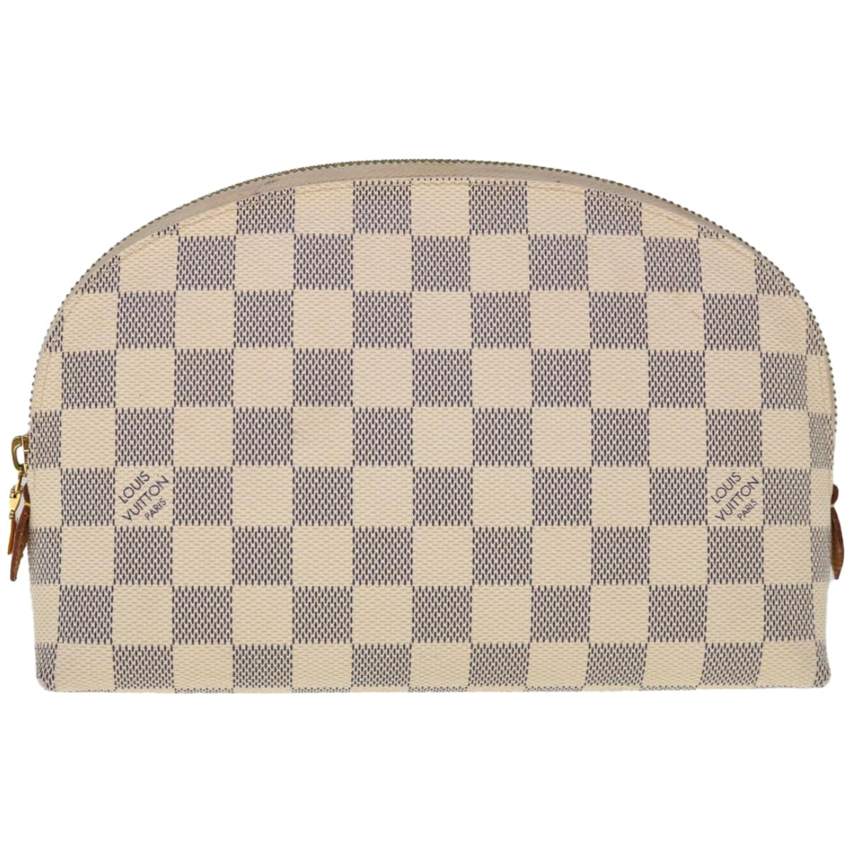 LOUIS VUITTON Damier Azur Pochette Cosmetic GM Pouch N23346 LV Auth 66422