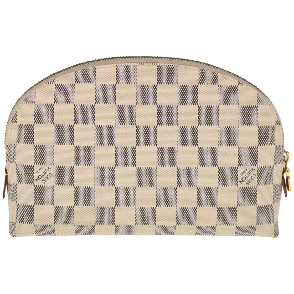 LOUIS VUITTON Damier Azur Pochette Cosmetic GM Pouch N23346 LV Auth 66422