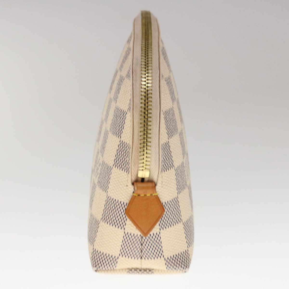 LOUIS VUITTON Damier Azur Pochette Cosmetic GM Pouch N23346 LV Auth 66422