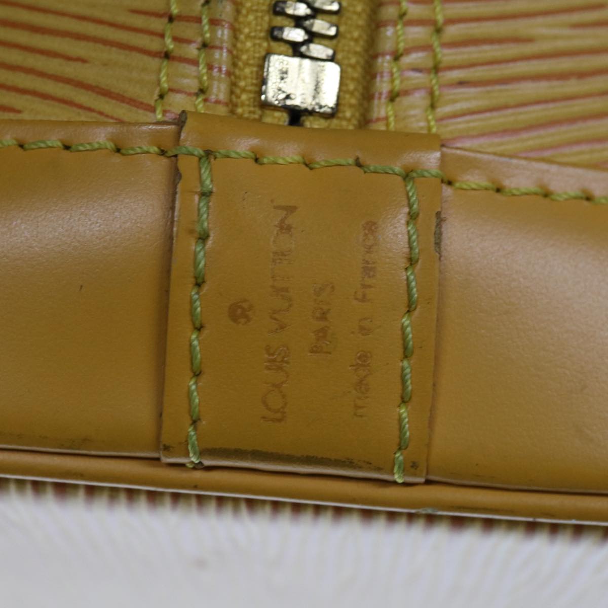 LOUIS VUITTON Epi Alma Hand Bag Tassili Yellow M52149 LV Auth 66454