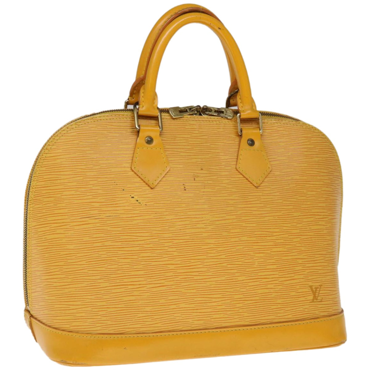 LOUIS VUITTON Epi Alma Hand Bag Tassili Yellow M52149 LV Auth 66454