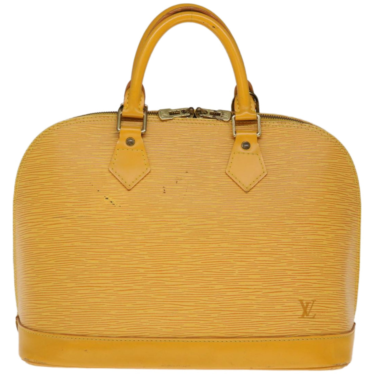 LOUIS VUITTON Epi Alma Hand Bag Tassili Yellow M52149 LV Auth 66454