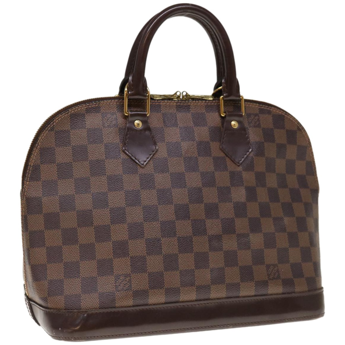 LOUIS VUITTON Damier Ebene Alma Hand Bag N51131 LV Auth 66456