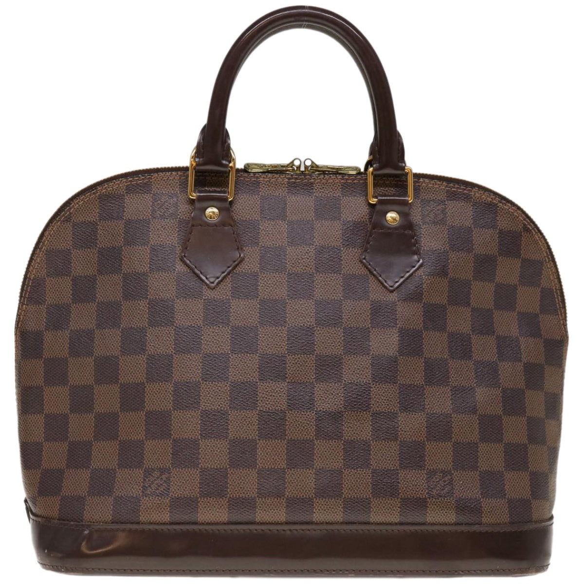 LOUIS VUITTON Damier Ebene Alma Hand Bag N51131 LV Auth 66456