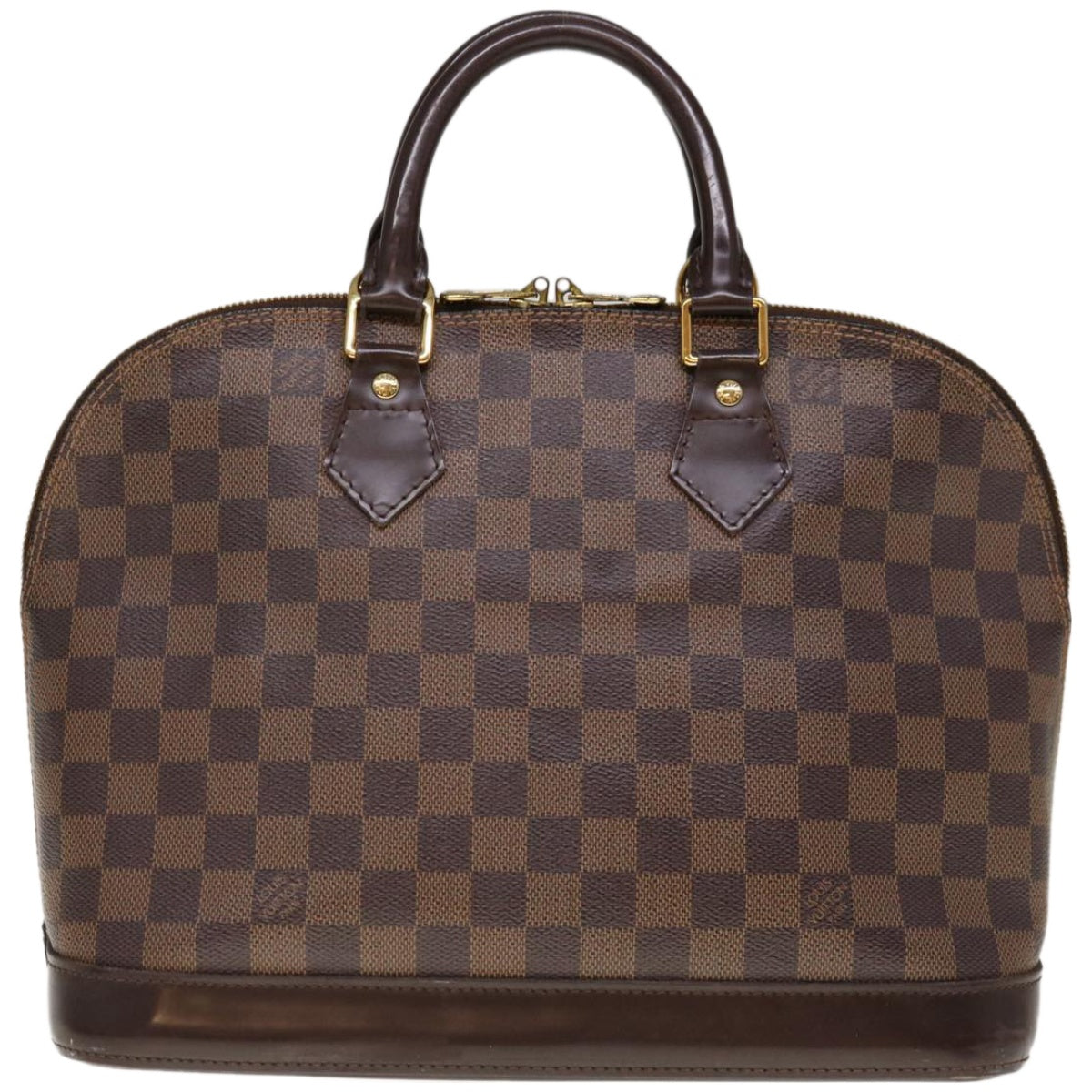 LOUIS VUITTON Damier Ebene Alma Hand Bag N51131 LV Auth 66456