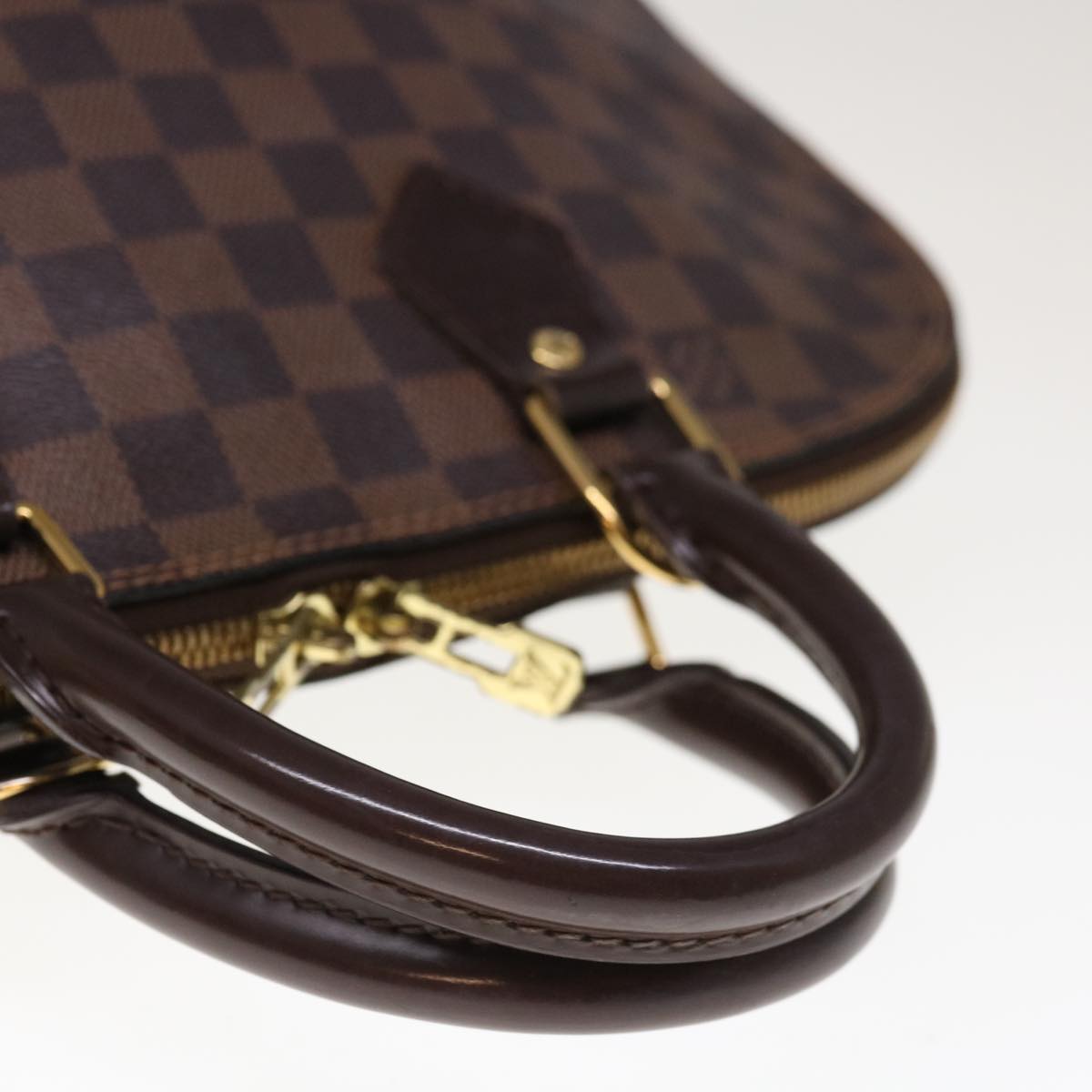 LOUIS VUITTON Damier Ebene Alma Hand Bag N51131 LV Auth 66456