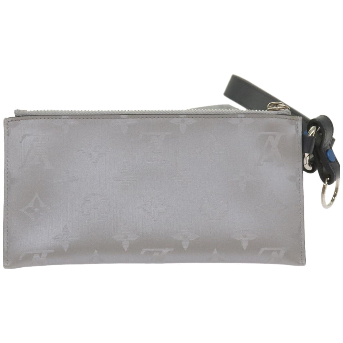 LOUIS VUITTON Monogram Satellite Alpha Pouch Silver M44178 LV Auth 66459SAM