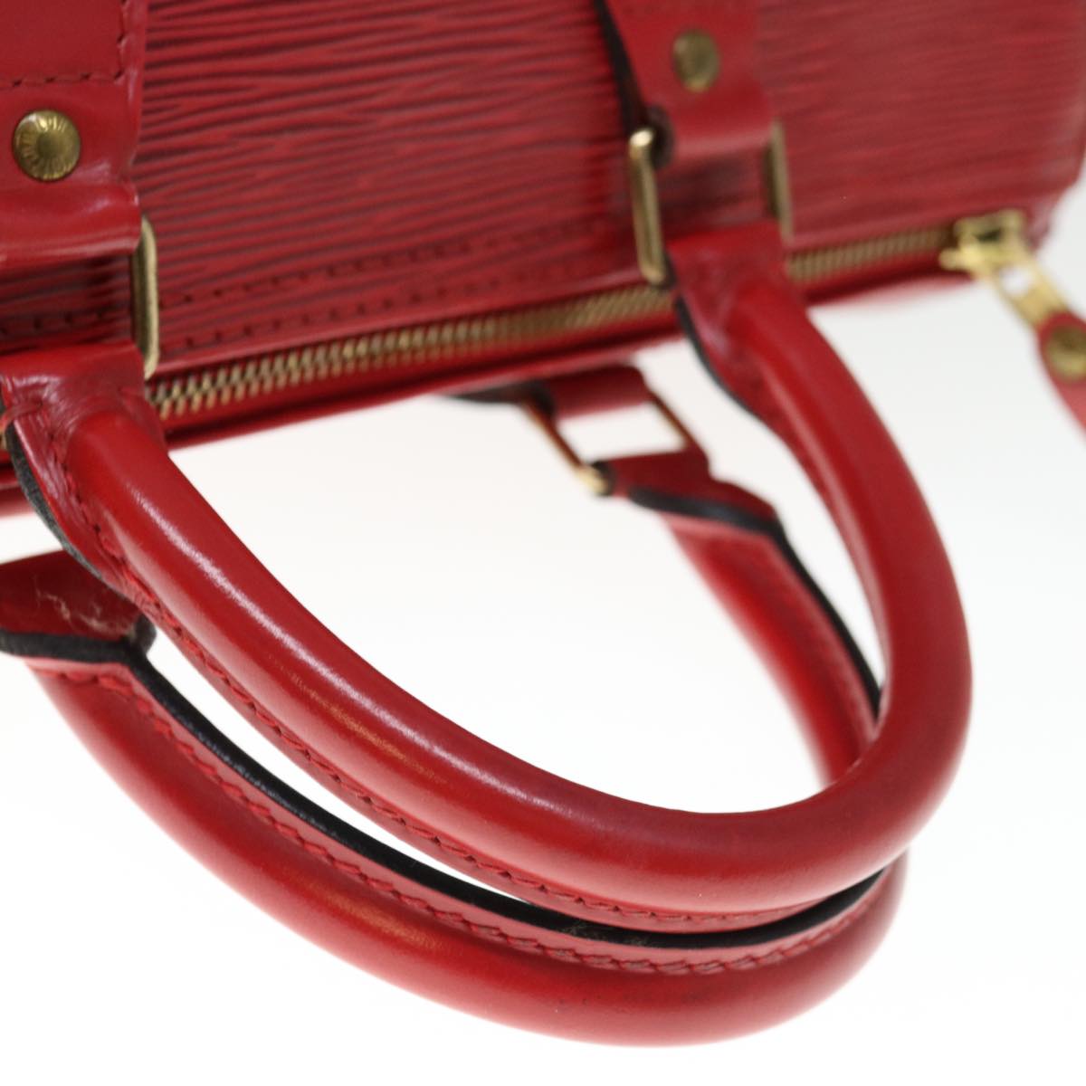 LOUIS VUITTON Epi Speedy 25 Hand Bag Castilian Red M43017 LV Auth 66466