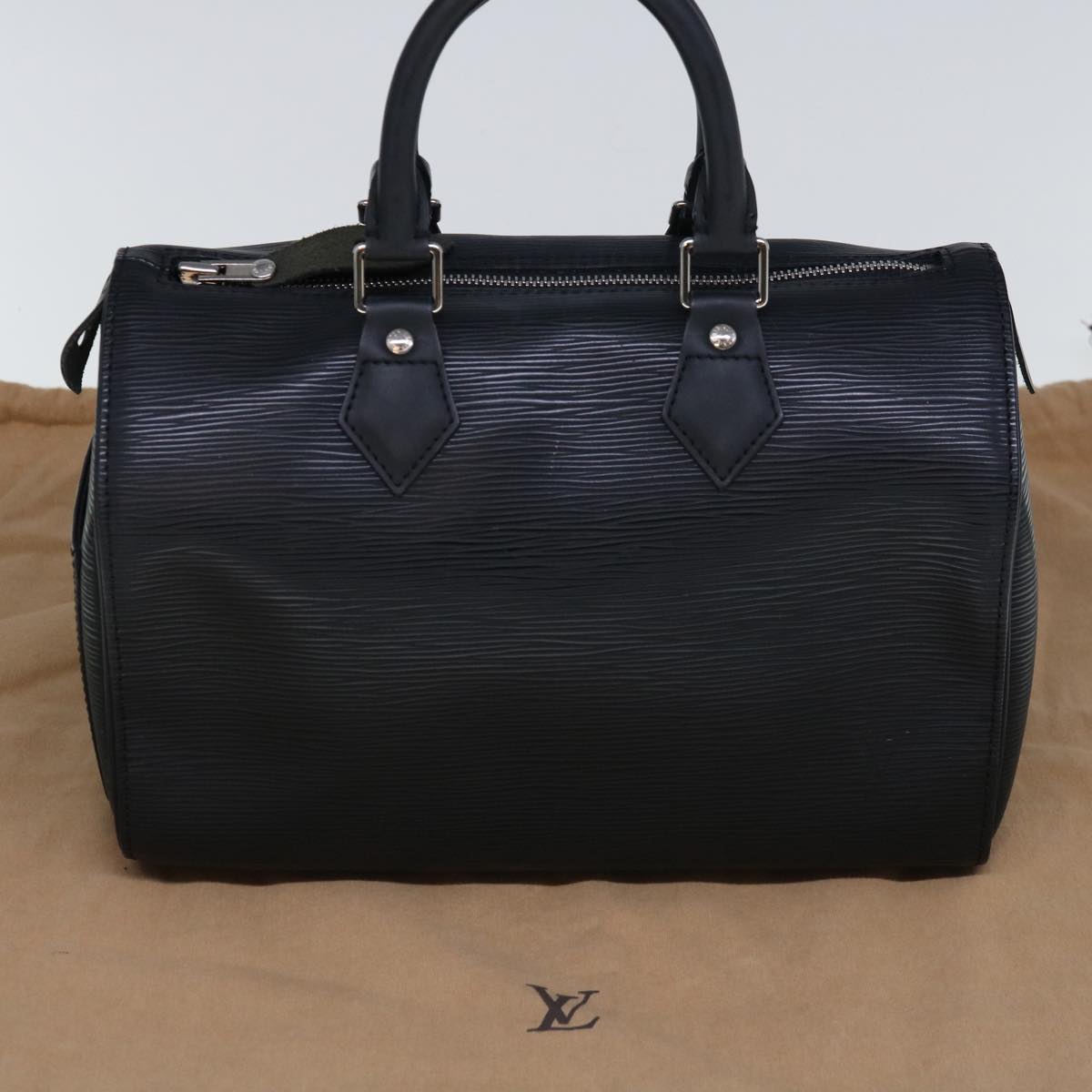 LOUIS VUITTON Epi Speedy 25 Hand Bag Black M43012 LV Auth 66468