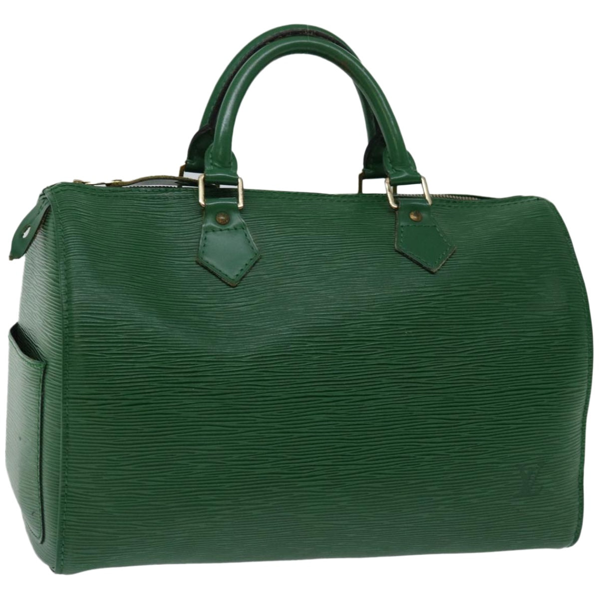 LOUIS VUITTON Epi Speedy 30 Hand Bag Borneo Green M43004 LV Auth 66472