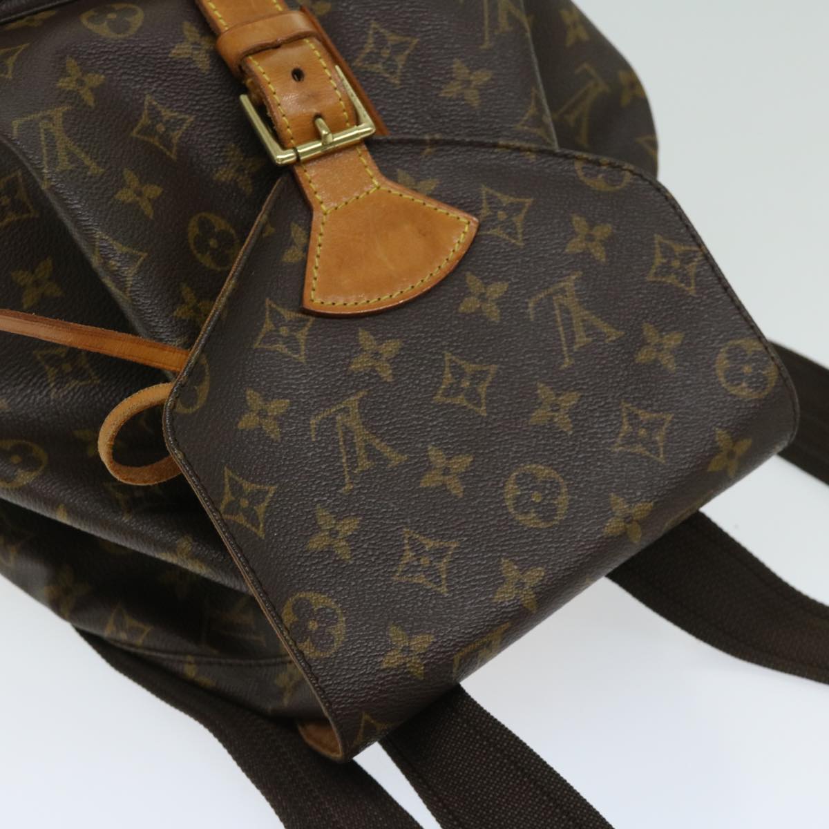 LOUIS VUITTON Monogram Montsouris GM Backpack M51135 LV Auth 66475