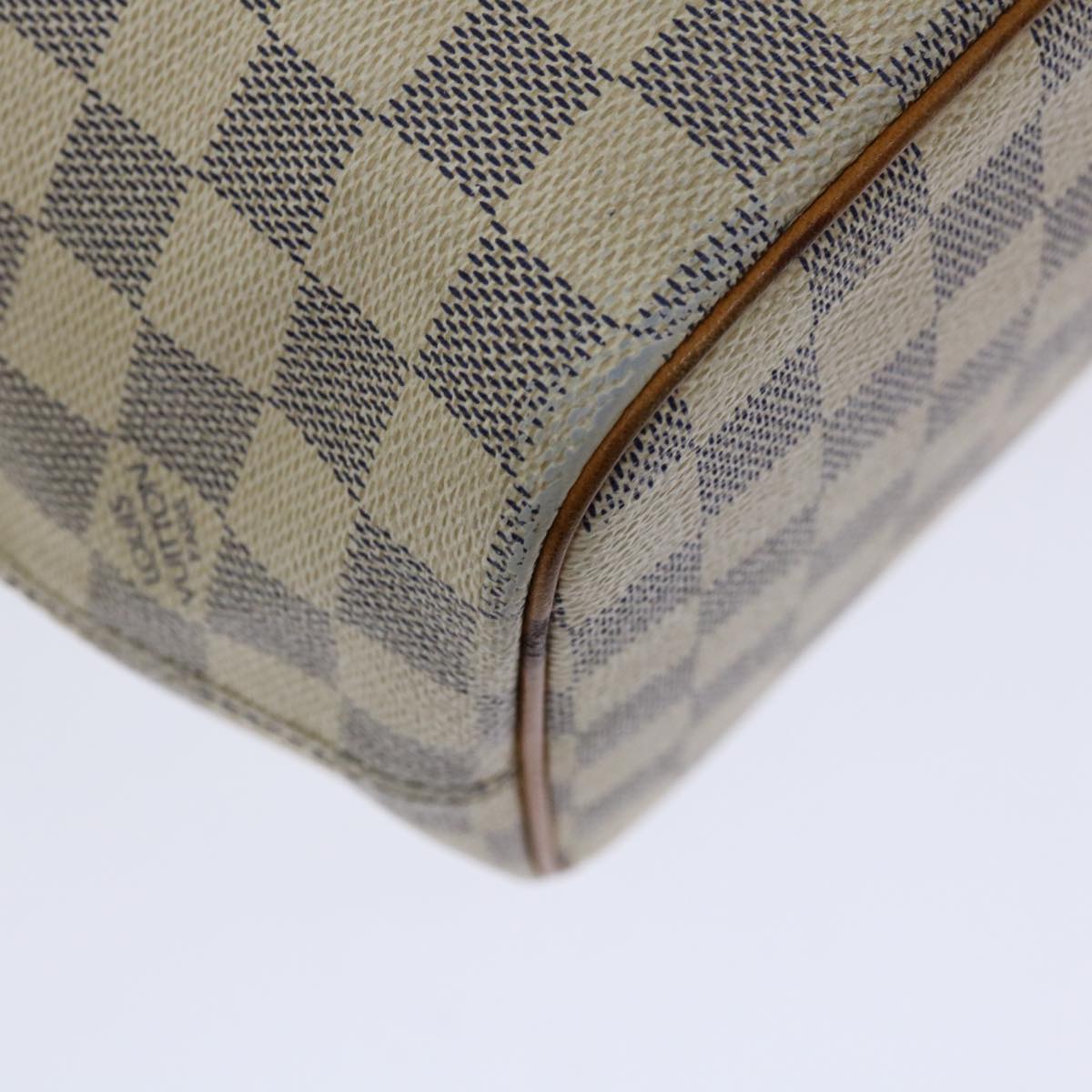 LOUIS VUITTON Damier Azur Saleya PM Tote Bag N51186 LV Auth 66479