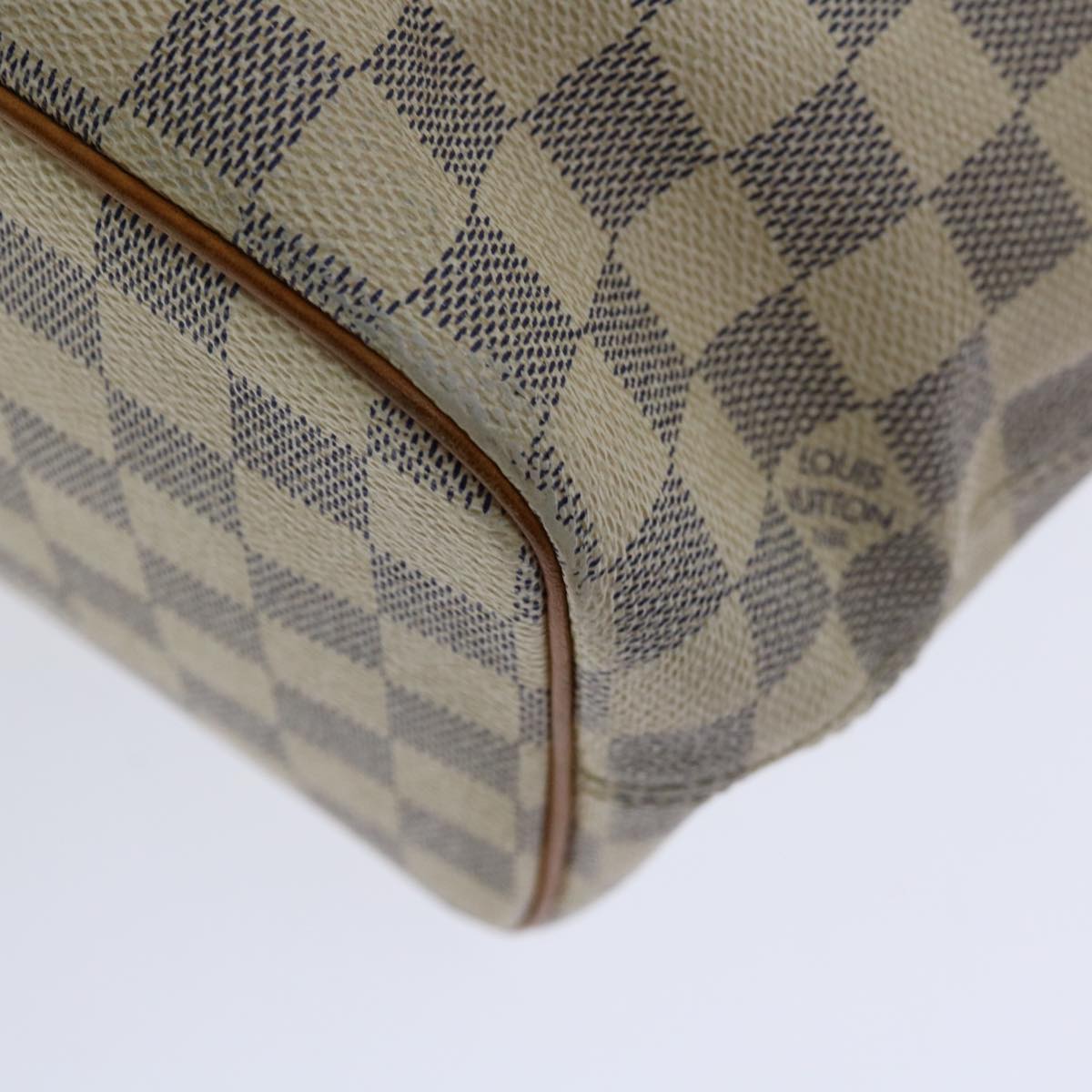 LOUIS VUITTON Damier Azur Saleya PM Tote Bag N51186 LV Auth 66479