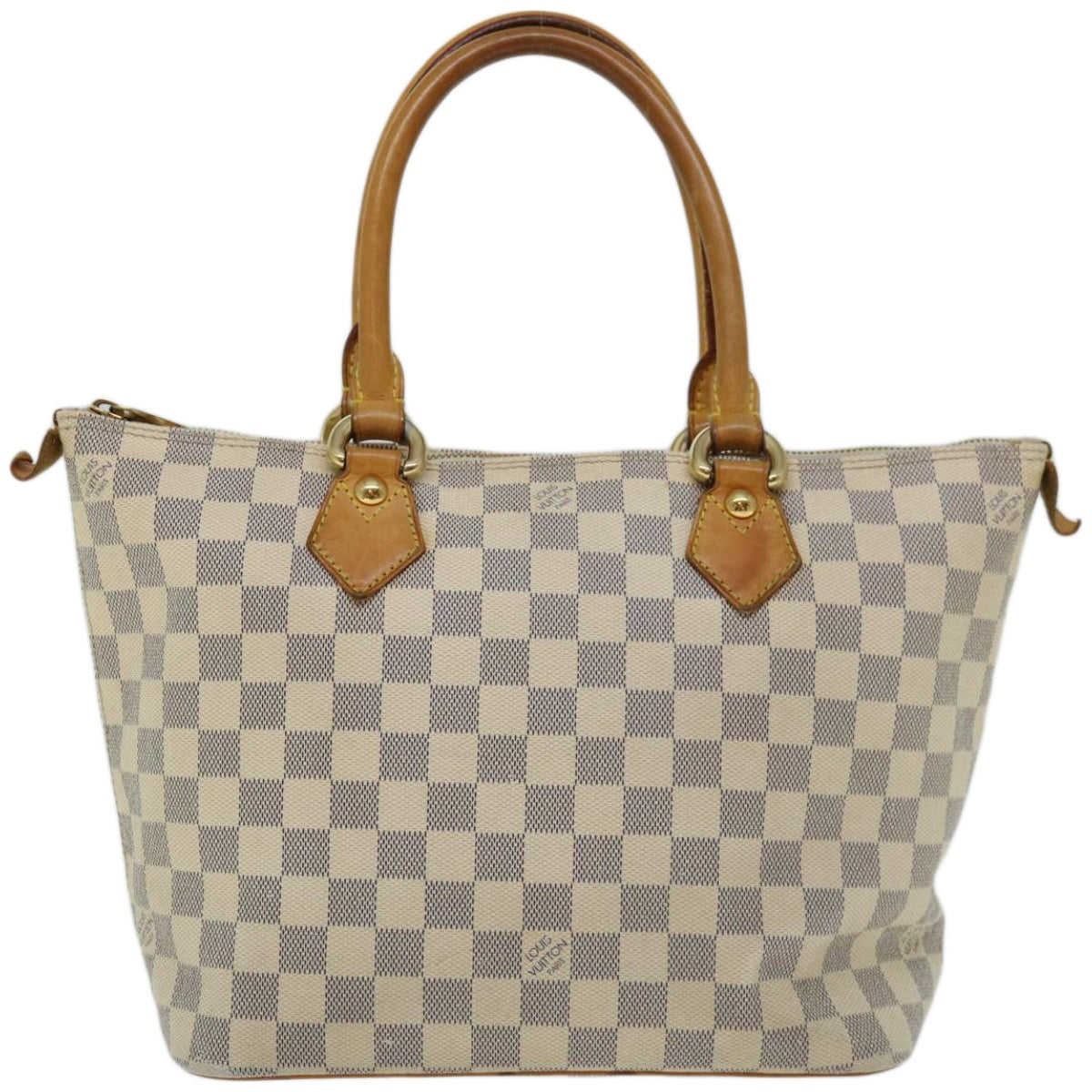 LOUIS VUITTON Damier Azur Saleya PM Tote Bag N51186 LV Auth 66479