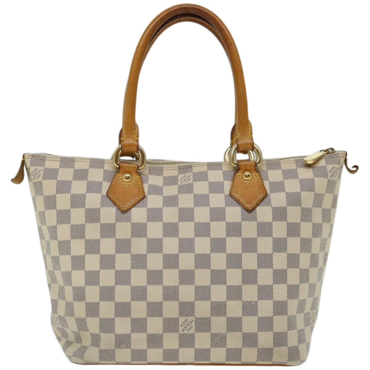 LOUIS VUITTON Damier Azur Saleya PM Tote Bag N51186 LV Auth 66479