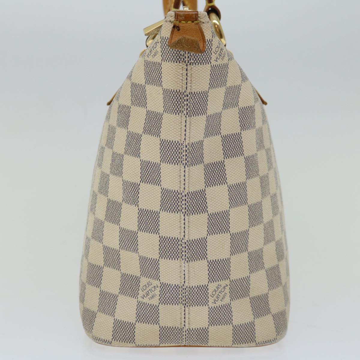 LOUIS VUITTON Damier Azur Saleya PM Tote Bag N51186 LV Auth 66479