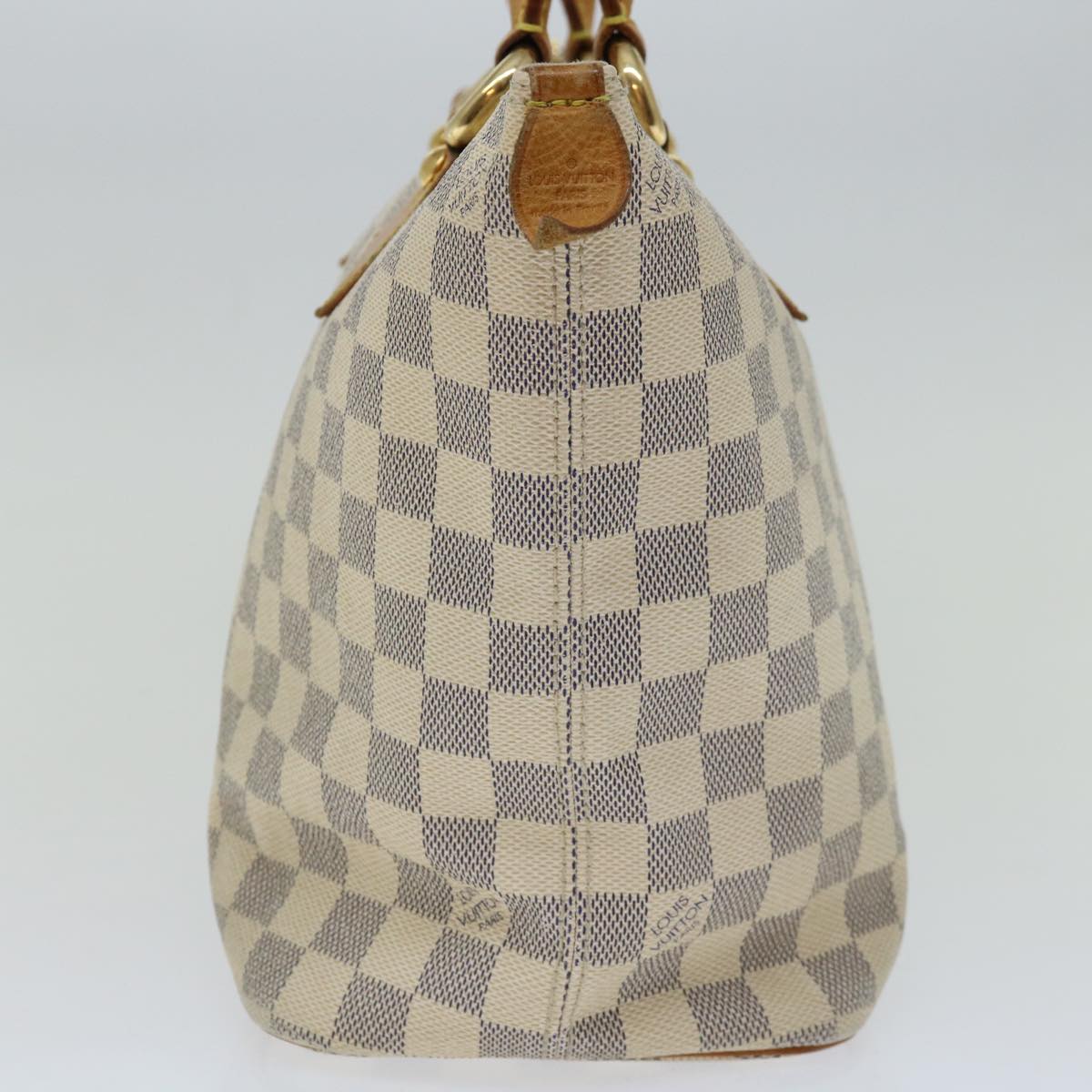 LOUIS VUITTON Damier Azur Saleya PM Tote Bag N51186 LV Auth 66479